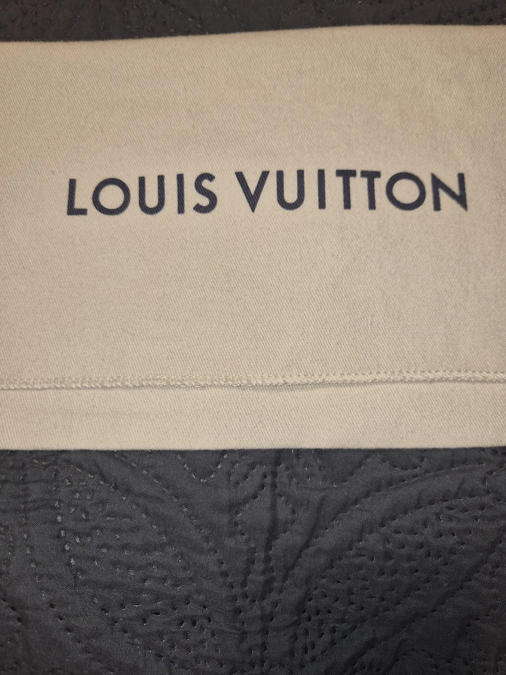 Louis Vuitton Cream Cotton Envelope Dust Bag 10 x 6 Inches